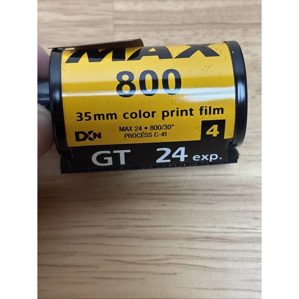 Kodak Max 800 Film Roll 2-Pack High Def 400 1 Roll Color Film Expired 35mm 24exp